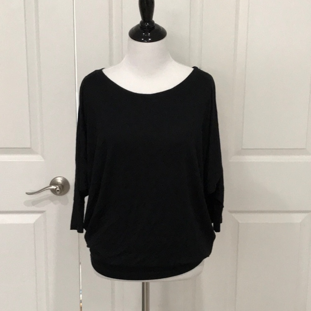 Black Dolman Top